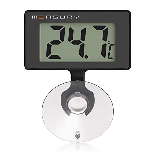 Measury Aquarium Thermometer Wasserdicht, Digital für Süßwasser und Meerwasser TM10